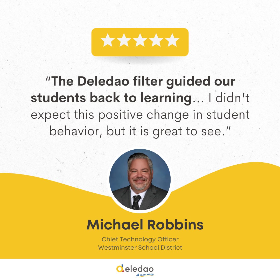 Michael implemented Deledao for its web filtering capabilities, but the results exceeded expectations! Deledao not only filtered distractions, but also:

- Promoted Focus
- Improved the Learning Environment
- Provided Unforeseen Benefits

Read more: bit.ly/4bT6KIR