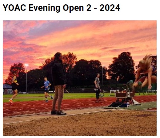 Yeovil Olympiads AC (@yeovilolympiads) on Twitter photo Entries now open for our second Thursday Evening Open Meet on 27th June. Places are limited, so enter as soon as possible to avoid disappointment.
Events for all ages from u11s to seniors/masters.
Enter at bit.ly/YOAC27June
<a href="/swsportsnews/">South West Sports News</a> Entries now open for our second Thursday Evening Open Meet on 27th June. Places are limited, so enter as soon as possible to avoid disappointment.
Events for all ages from u11s to seniors/masters.
Enter at bit.ly/YOAC27June
<a href="/swsportsnews/">South West Sports News</a>