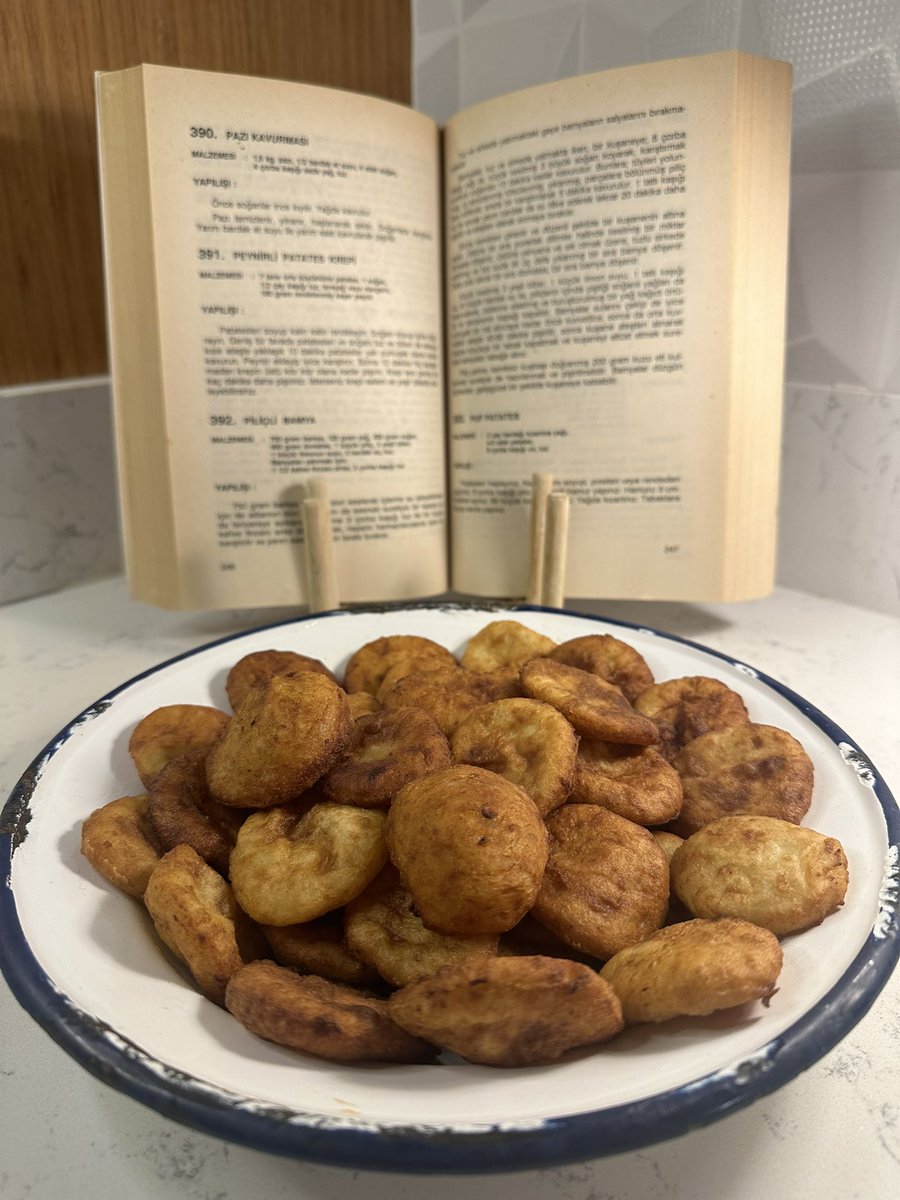 cerbozkurt's tweet photo. Cemal Anadol tarafından 1995’te  yazılan “Tarihten Günümüze Kadar Türk Yemekleri Ansiklopedisi” kitabından “Puf Patates” tarifi: https://t.co/LqoEOb3gs3