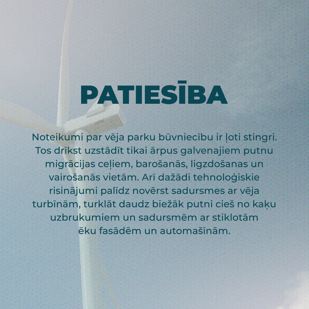 🌬️Rīt, 15. jūnijā, tiek atzīmēta Pasaules Vēja diena. Vējš ir neizsīkstošs enerģijas resurss ar milzu potenciālu, taču šo nozari joprojām apvij dažādi mīti.

💡Ieskaties mūsu mājaslapā un atšķir patiesību no mītiem!
 
👉🏽wea.lv/veja-energija/…