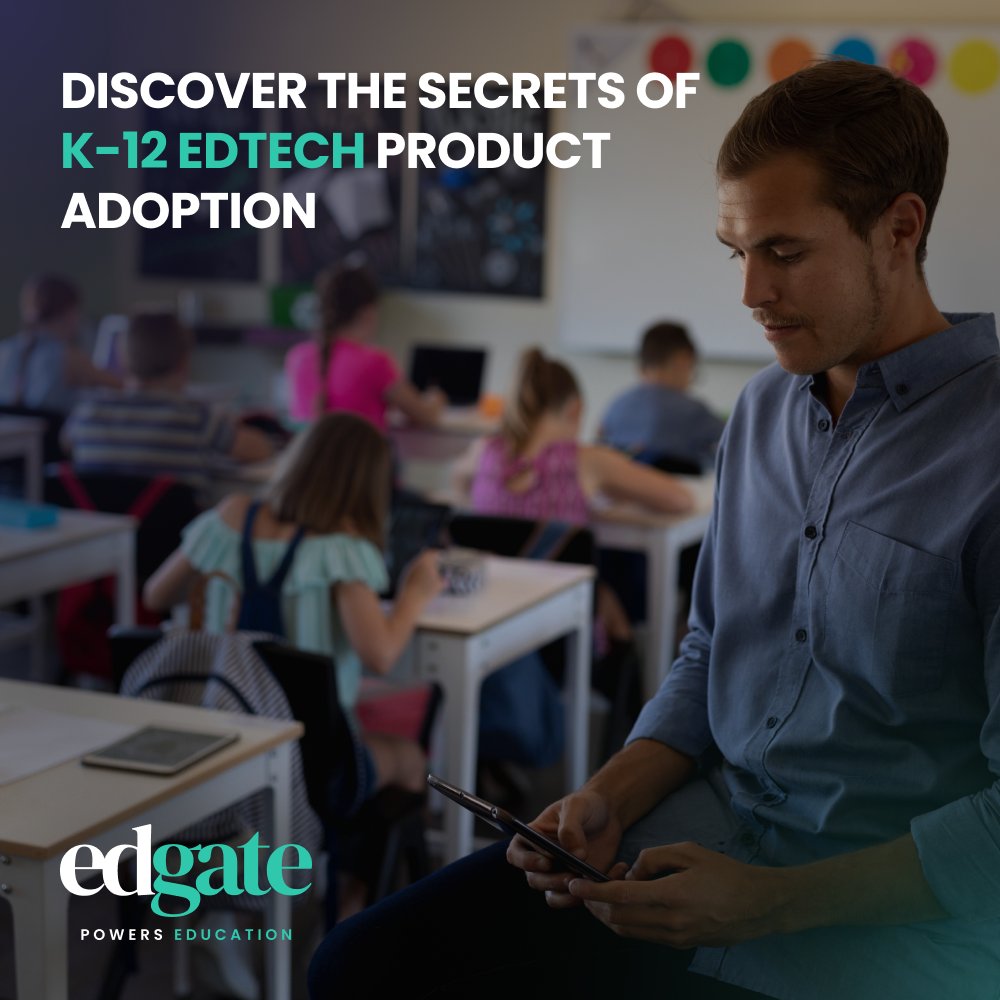 Discover the Secrets of K-12 EdTech Product Adoption. Join us as we venture to the digital frontier of AI and Smart Tech, and try to unravel the challenges faced by EdTech Providers in being both cutting-edge, and adopted for use in the classroom. zurl.co/x7tV  #EdTech