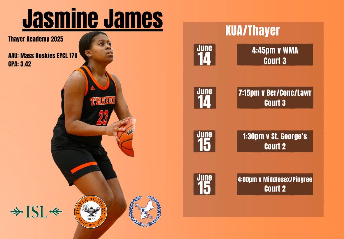Here is my schedule for the NEPSAC Showcase!! So thankful for this live event!! Come check me out, I will be playing on the KUA/Thayer team!! <a href="/NEPSGBCA/">NEPSGBCA</a> <a href="/MAHuskies_eycl/">Mass Huskies EYCL</a> <a href="/DanB1222/">CoachDan</a>