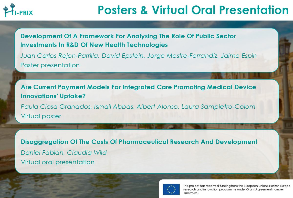 📢 June 15-19 we will be in #Seville for the <a href="/HTAiOrg/">HTAi</a>  Annual Meeting 2024  "A turning point for HTA? Sustainability, networks and innovation". Find here our contributions hiprixhorizon.eu
#hiprix #horizoneurope