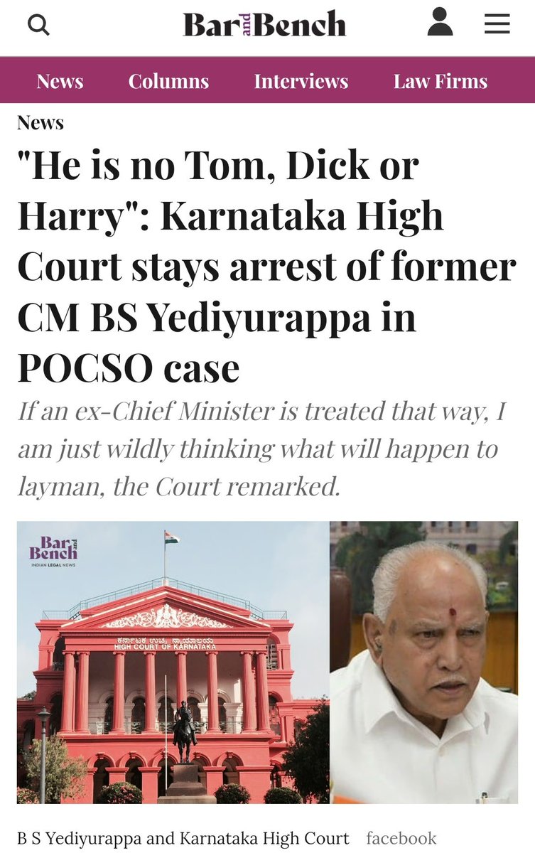 Judge is asking "If this is happening to an ex-Chief minister, I am just wildly thinking what will happen to layman "

With due respect to respected Judge - why is he thinking? Why can't he just go to any prison and see what's happening to a layman? 

Thousands of falsely