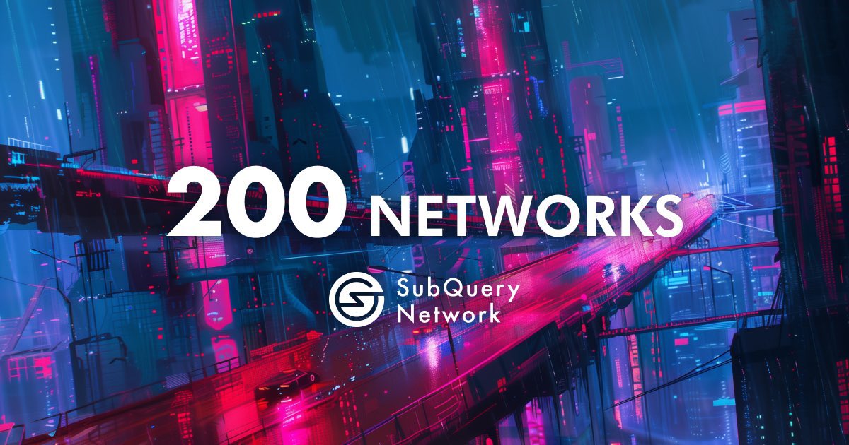 cryptonitann's tweet image. Just stumbled upon @SubQueryNetwork – an indexing project that’s nearly 4x faster than The Graph and supports over 100 additional networks. 

With 200 chains already onboarded and a market cap of only 20 million, this one&apos;s a hidden gem with massive potential! #SQT 💎