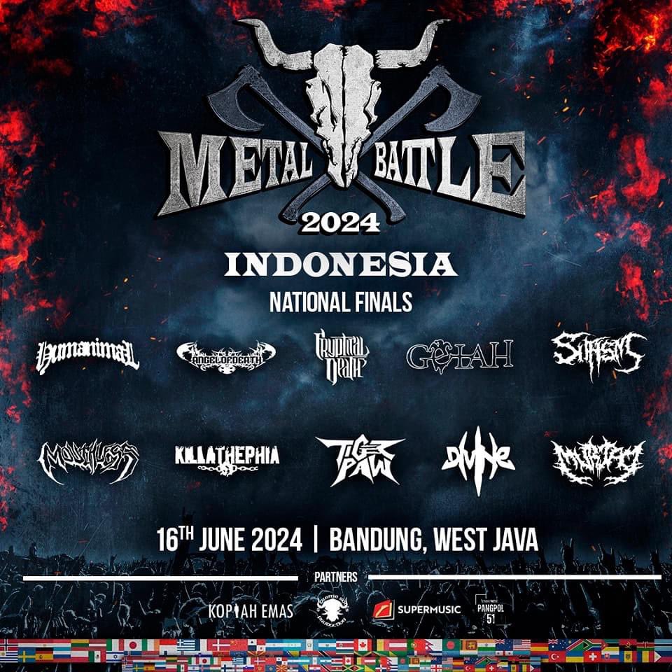 XtremeMerch's tweet photo. 10 band yang bakal battle di Wacken Metal Battle Indonesia 2024, kira-kira siapa yang bakal tampil di Wacken Open Air 2024? 🤘🏿🗿 https://t.co/3cxmrMm3p4