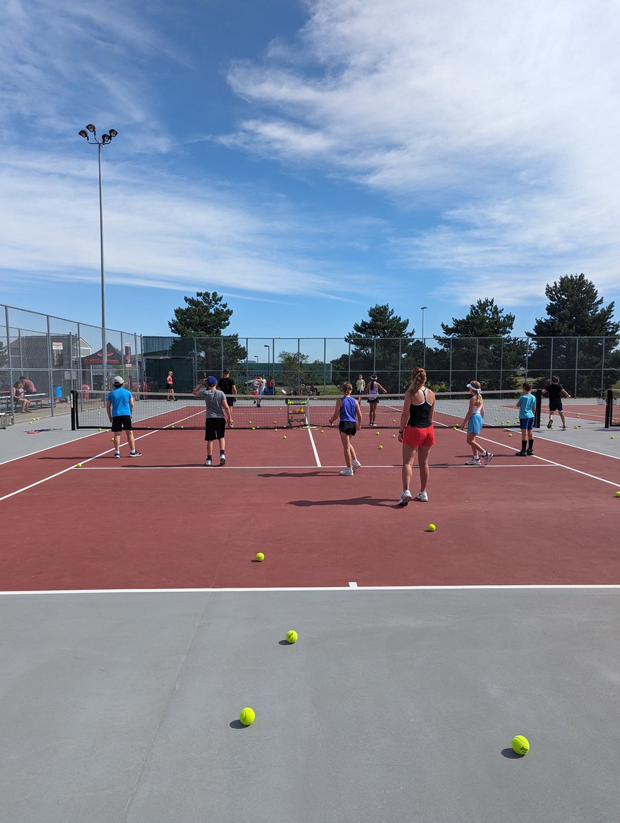 Antler_Tennis's tweet photo. Last day is GAME day for 10:00 session! #antlertennis #tenniscamp https://t.co/ari8Regh57
