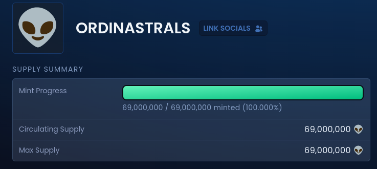 Ordinastrals's tweet photo. Could finally etch ORDINASTRALS.
Had to wait to get 12 characters.
69m for 69 inscriptions.
When snapshot?
⛓️📸🎁

https://t.co/CsqHxaGB1D https://t.co/6mFghIBgwk