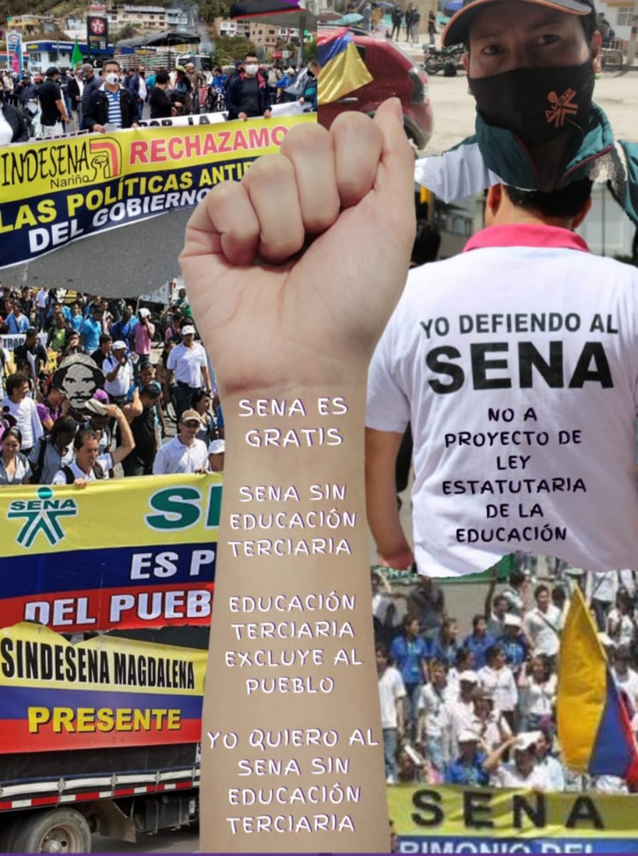 ArboledaStrella's tweet photo. Aprobar la reforma a la educación, le quita Autonomía al SENA y le roba la posibilidad a los ciudadanos de a pie, a Campesinos y trabajadores del común, el acceso a una educación con pertinencia y calidad.#SENAfueraDeEducaciónTerciaria https://t.co/1JQNpB8u9q