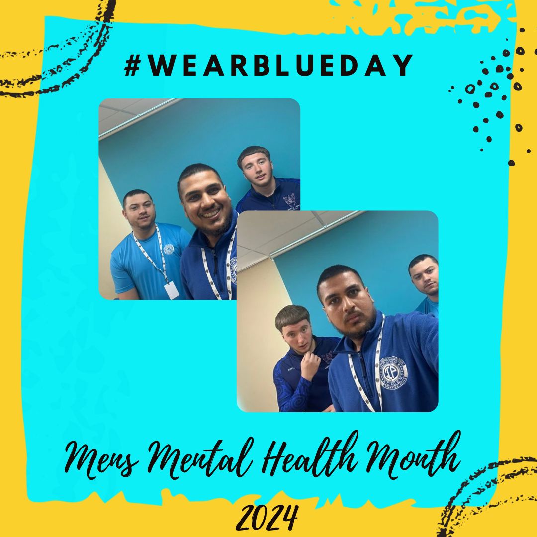 Men in blue 💙

Today is #wearblueday, to show support for men’s mental health month, our team have worn blue uniforms 💪

We believe men’s mental health is equally important at Inpower Academy. Stay tuned for more posts this month 📻

#inpower #mensmentalhealth #mentalhealth