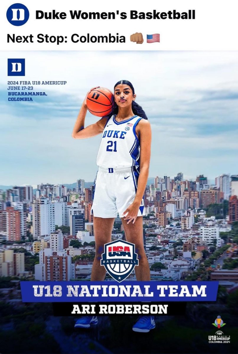 🎓Arianna Roberson crossed the stage this past week as a proud Class of 2024 graduate from Clark High School! Now, she’s headed to Colombia to compete with the U18 USA National Team! Let’s cheer her on as she represents our country! 🏅🌟 #ClassOf2024 #TeamUSA