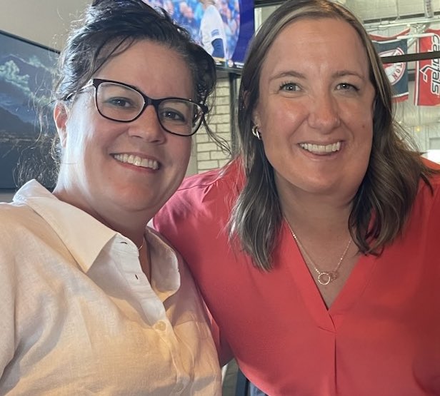 Two <a href="/DesertRidgeMS/">Desert Ridge MS</a> principals celebrating together - one retirement and one with a new job title. 

Last post here before making the switch to our official school account. Excited for the new adventures ahead! 💚💙