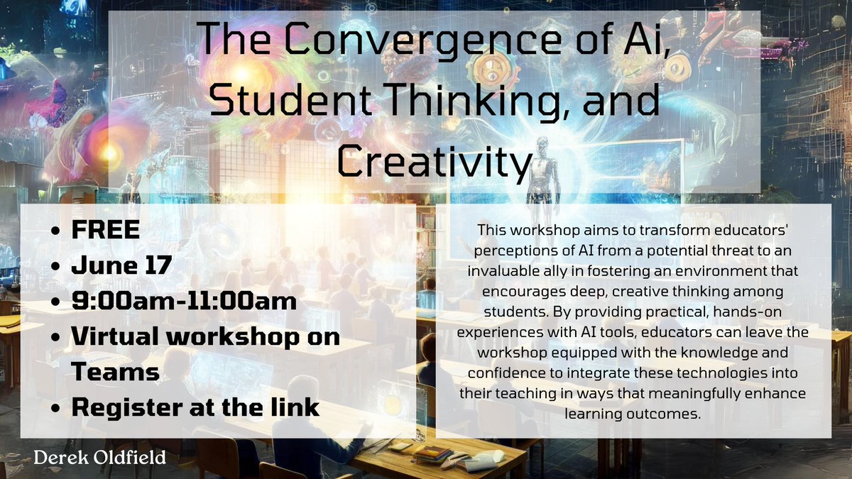 I've got about 50 educators from across the state of WV signed up for a free professional learning workshop next week. I'm looking forward to connecting with all of the attendees and learning more about the path forward.
