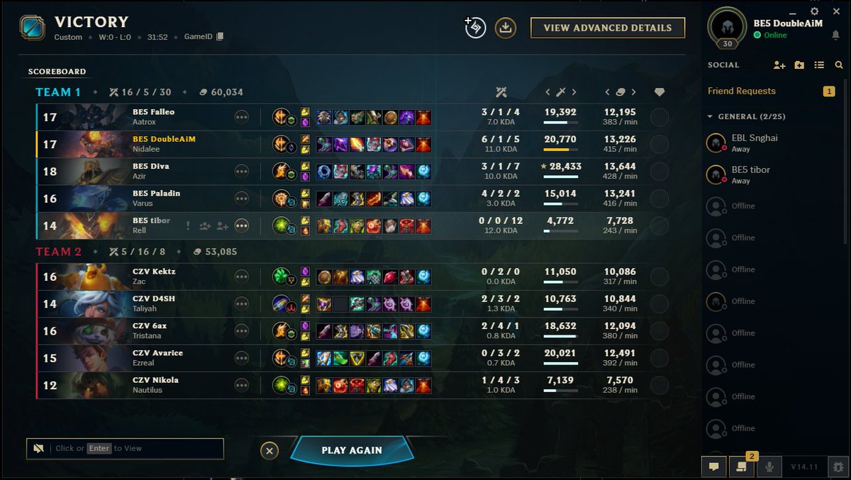 First 2-0 week. WE FIGHTINGGG
Also, Nidalee gaming activated 😶