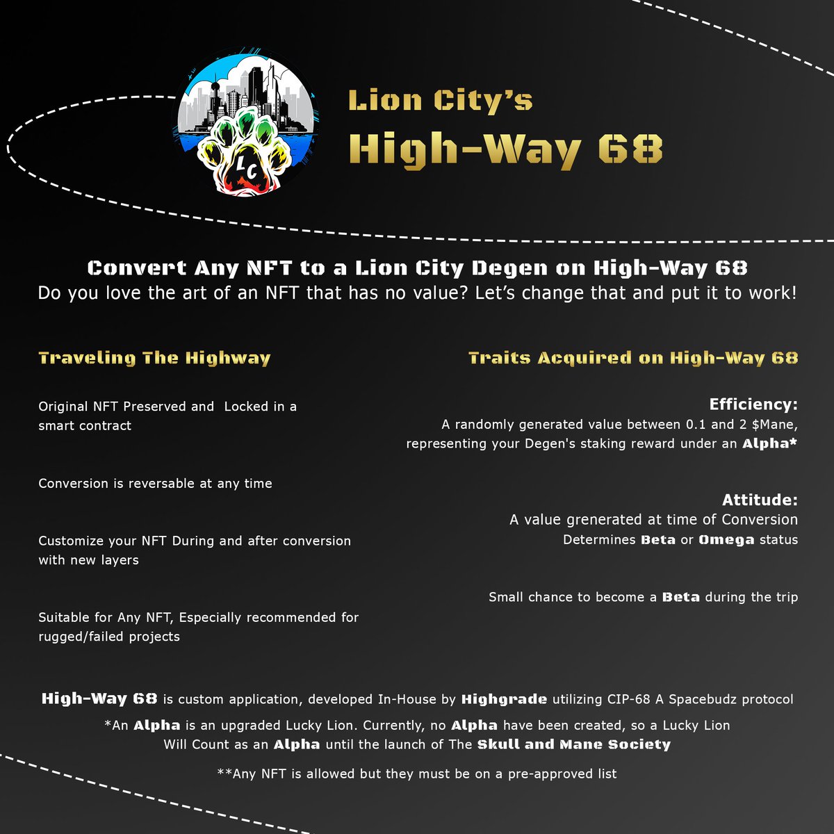 Got some rugged #NFTs ?
Get them a new home!
 
Check Out: 
<a href="/LionCityCNFT/">Lion City</a> and <a href="/highgradecnft/">Highgrade</a>

DYOR and join the discord!

Especially If you have some #rugged #NFTs 

Maybe they are still usable... Who knows.. 🤗😉

#Sendusyourrugs #lionscity