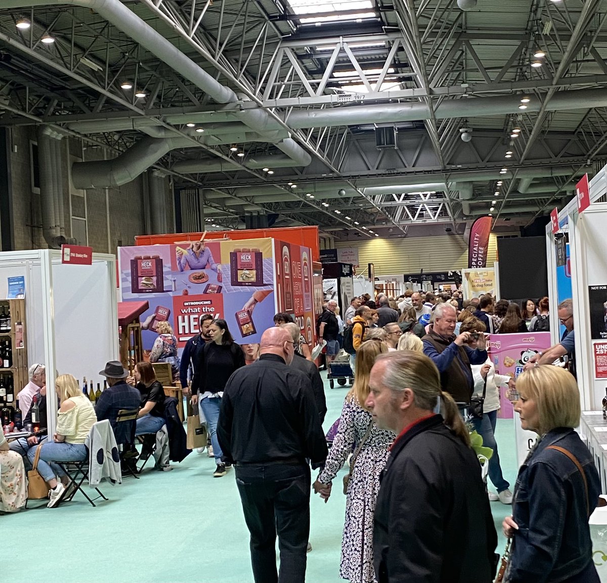 Day 2 <a href="/bbcgoodfood/">Good Food</a> NEC. A quiet start,  but the day soon hotted up at <a href="/GoBrazilWines/">Go Brazil Wines</a> stand FR50. Shame the weather didn’t ! ☔️ If you’re visiting this weekend, come and say Hi, &amp; try some great wines. 🍾🍷