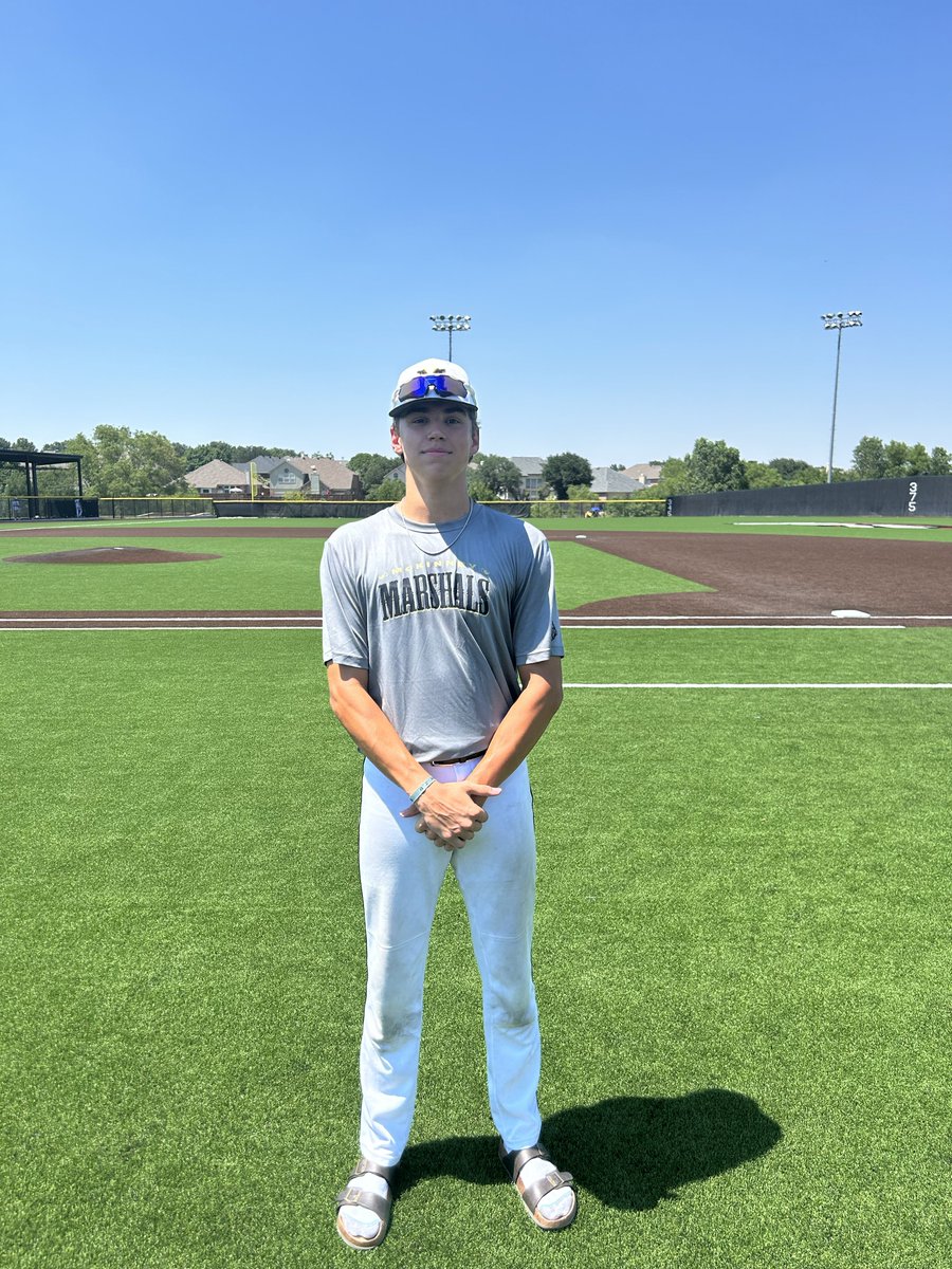 ✭Five Tool Texas✭ (@fivetooltexas) on Twitter photo #NorthTexasSS F: <a href="/McK_Marshals/">McKinney Marshals</a> 17U Black 10, Texas Jaguars 0
PoG: <a href="/CWilhite29/">Cody Wilhite</a> 4 IP, 6K, 2H, 0R
Hitter: <a href="/CarterH59819/">Carter</a> 2-2, 3 RBI, 2R, 2 SB #NorthTexasSS F: <a href="/McK_Marshals/">McKinney Marshals</a> 17U Black 10, Texas Jaguars 0
PoG: <a href="/CWilhite29/">Cody Wilhite</a> 4 IP, 6K, 2H, 0R
Hitter: <a href="/CarterH59819/">Carter</a> 2-2, 3 RBI, 2R, 2 SB