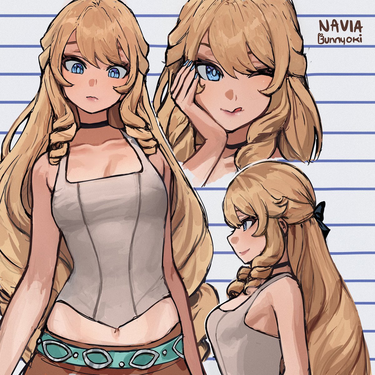 bunnyoki's tweet photo. navia in different outfits https://t.co/Y0WfATCg3N