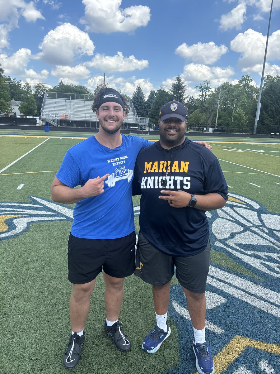 Had an awesome time and got some great work in at Marian University’s camp today!! 
<a href="/Coach_Jay53/">Justin Robinson</a> 
<a href="/CoachA_Colby/">Austin Colby</a>