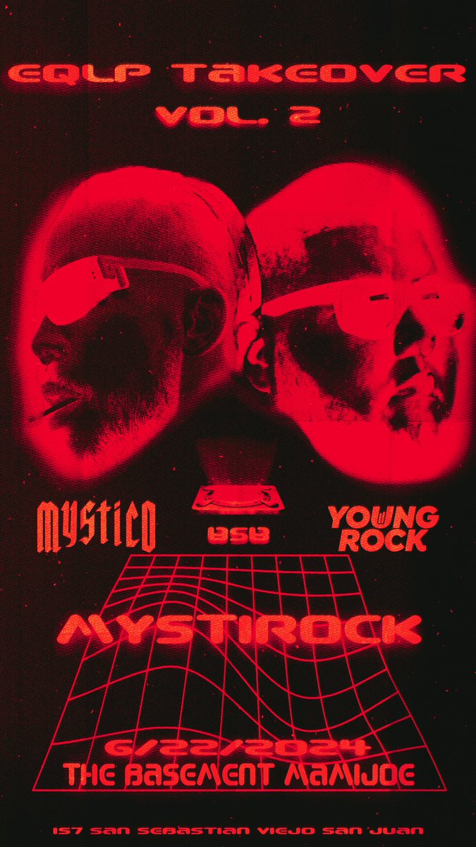OFFICIALMYSTICO's tweet photo. EL 22 DE JUNIO SE VUELVE A PRENDER EL BASEMENT DE MAMIJOE. ๐ฆโ๐ฅ
SPECIAL B2B
#MYSTIROCK
ENTRADA GRATIS.
9PM-2AM. https://t.co/TvyzcT45yZ