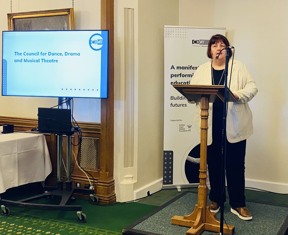 TheLadyWilcox's tweet image. Delighted to launch the @CDMTorg manifesto in Westminster yesterday making a case for performing arts education across the UK
