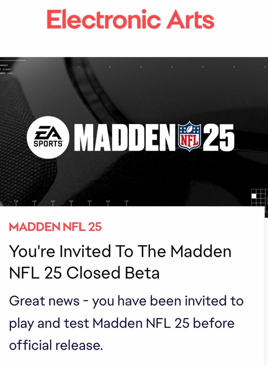 FLOXCK8's tweet photo. MADDEN 25 BETA CODE - PS5 GIVEAWAY

1. Follow me @FLOXCK8 
2. Retweet this post 

Winner will be selected by Midnight EST June 14, 2024! Good Luck! https://t.co/4Qcww7TpN0