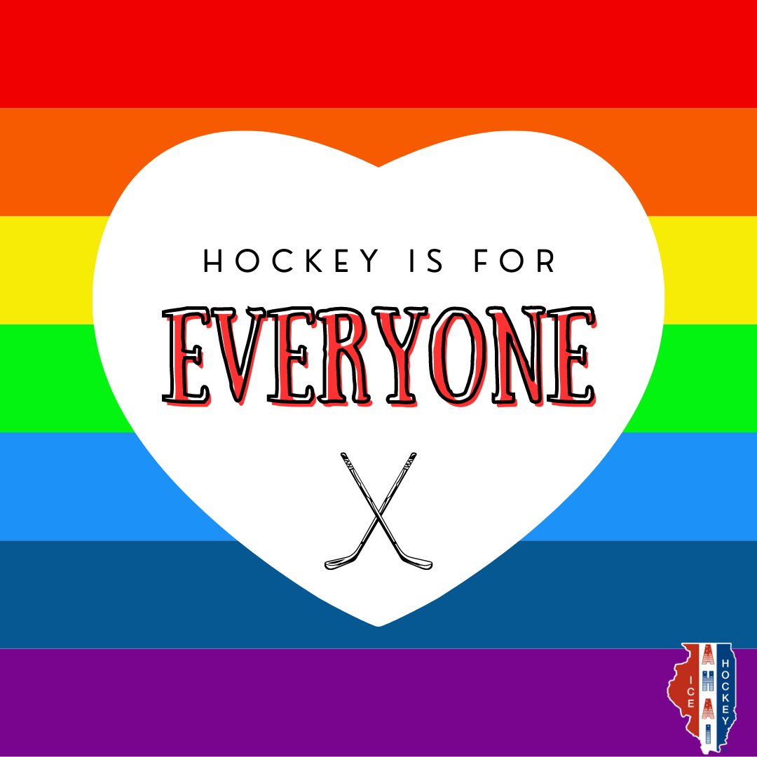 AHAI is proud to support ALL hockey players!

#pridemonth #hockeyisforeveryone #usahockey #youthhockey #ILhockey #illinoishockey #girlshockey
