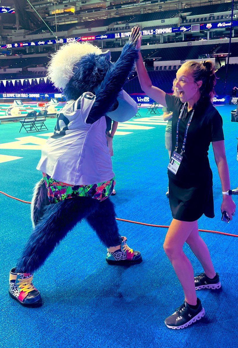 Hanging with <a href="/blue/">Blue</a> ahead of the <a href="/USASwimming/">USA Swimming</a> Olympic Trials <a href="/LucasOilStadium/">Lucas Oil Stadium</a> !