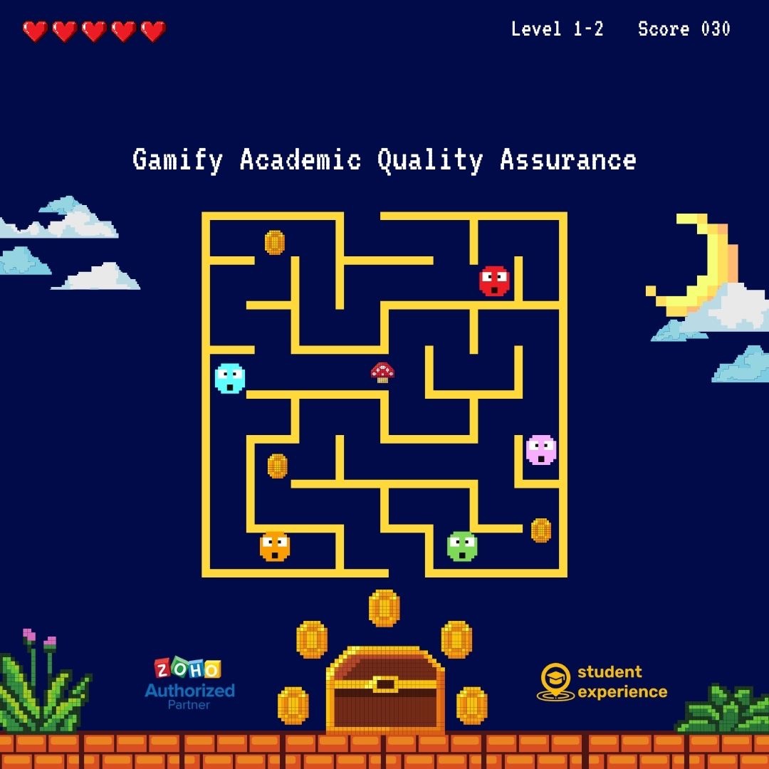 Student_Exp's tweet image. Who said Compliance Management and Accreditation had to be dull? With iQMS, watch your team collect achievements like they&apos;re on a quest for Higher Education dominance! #GamifyQualityAssurance #iQMS #ZohoPartner