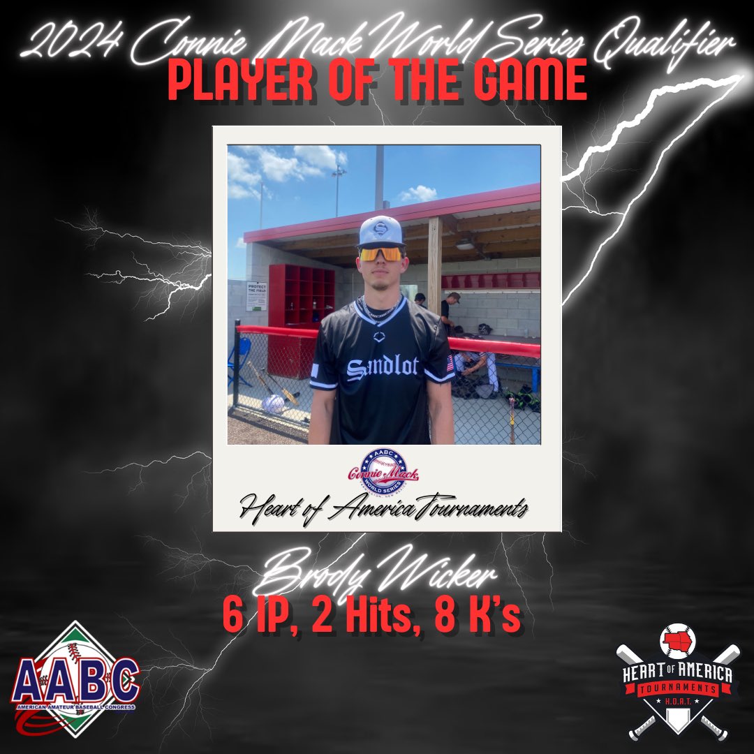 H.O.A.T. (@hoatournaments) on Twitter photo 2024 Connie Mack World Series Qualifier
Tulsa Sandlot: 8
Willard - Bowling: 0
POG: Brody Wicker
6 IP, 2 Hits, 8K’s
#HOAT #RoadToFarmington
<a href="/aabc_south/">AABC BASEBALL OPS</a> <a href="/CoachHart24/">John Hartley</a> 2024 Connie Mack World Series Qualifier
Tulsa Sandlot: 8
Willard - Bowling: 0
POG: Brody Wicker
6 IP, 2 Hits, 8K’s
#HOAT #RoadToFarmington
<a href="/aabc_south/">AABC BASEBALL OPS</a> <a href="/CoachHart24/">John Hartley</a>
