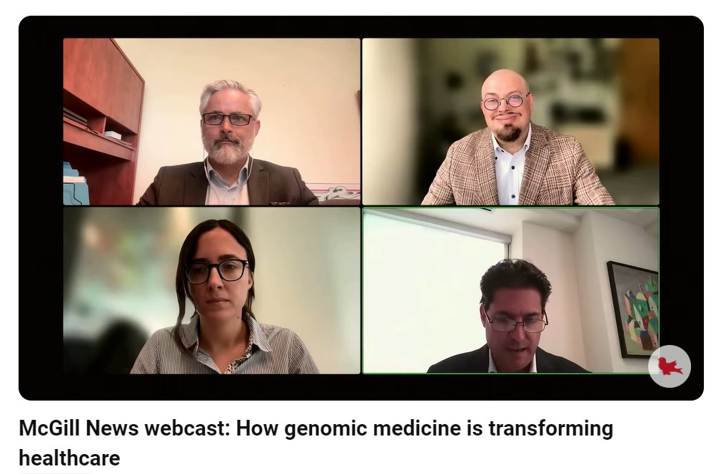 Imagine a world where diseases are treated with precision.
Three <a href="/mcgillu/">McGill University</a> professors recently discussed the various ways in which advances in #genomics is transforming how we THINK about and TREAT diseases.

📽 Watch their discussion: buff.ly/3VIQNPV

#PrecisionMedicine