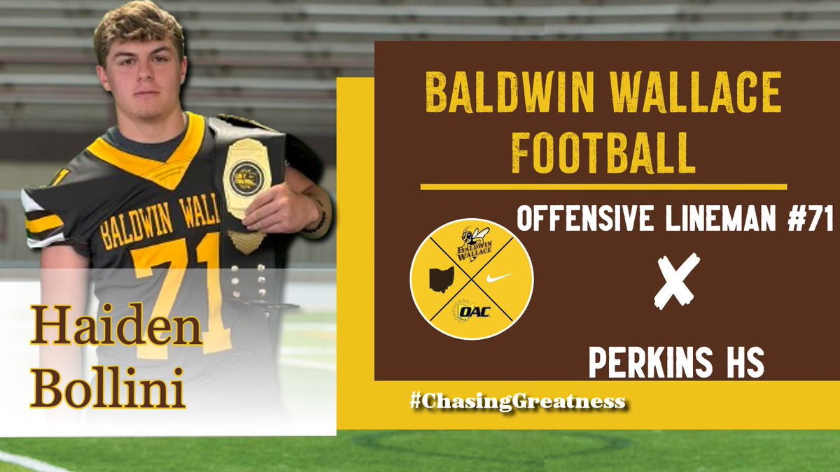 Haiden Bollini (@bollini_haiden) on Twitter photo I’m am beyond blessed to receive my first offer to play college football at the the university of Baldwin Wallace!!!!#AGTG
<a href="/Coach_Santoro/">Jalen</a>
<a href="/ZachCoe5/">Zach Coe</a>
<a href="/engelhart_evan/">Evan Engelhart</a>
<a href="/L_lyden77/">Luke Lyden</a> I’m am beyond blessed to receive my first offer to play college football at the the university of Baldwin Wallace!!!!#AGTG
<a href="/Coach_Santoro/">Jalen</a>
<a href="/ZachCoe5/">Zach Coe</a>
<a href="/engelhart_evan/">Evan Engelhart</a>
<a href="/L_lyden77/">Luke Lyden</a>