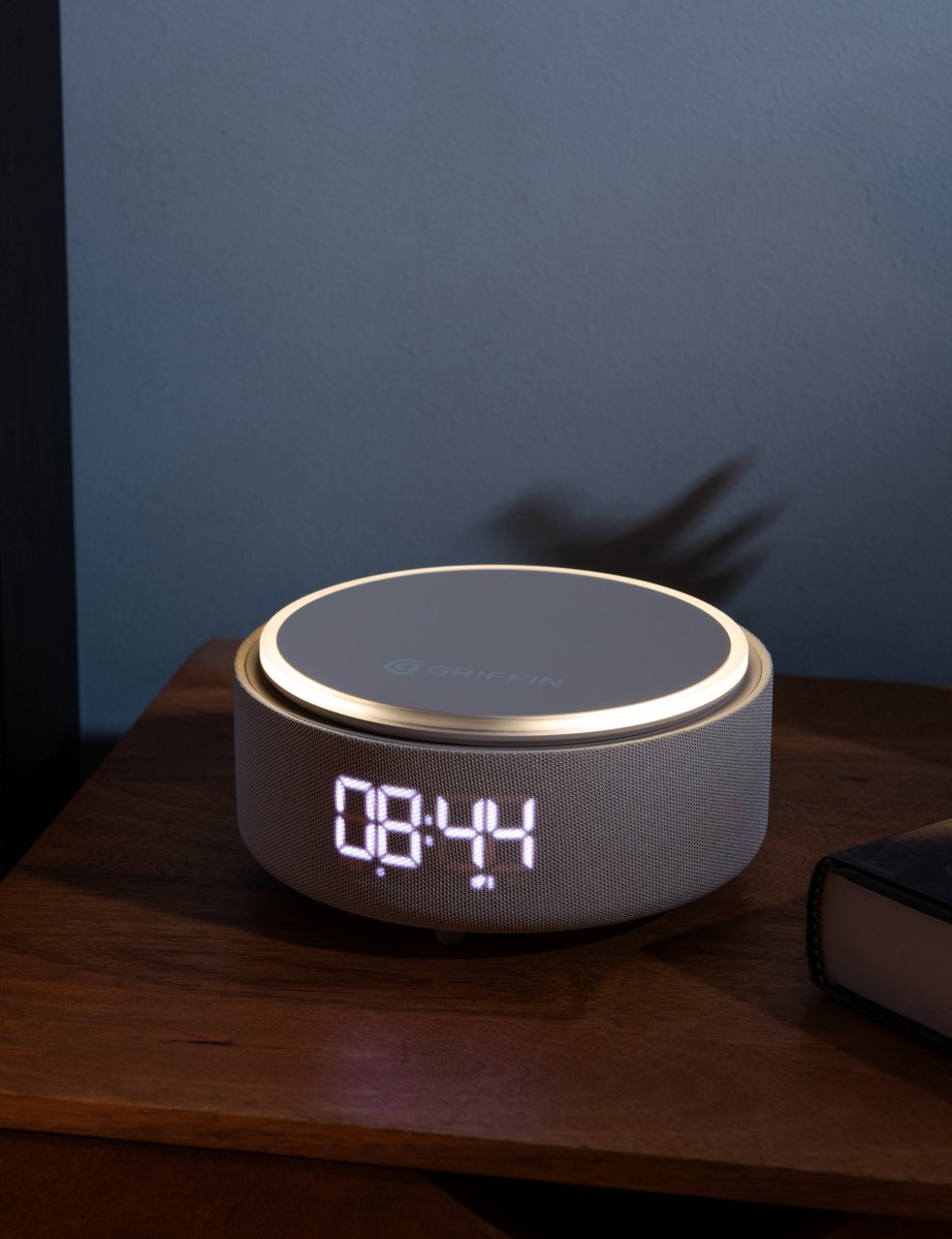 Prop your phone and charge with ease using our 15W Wireless Alarm Clock Charging Dock with Speaker. Shop now: incipio.com/products/griff…