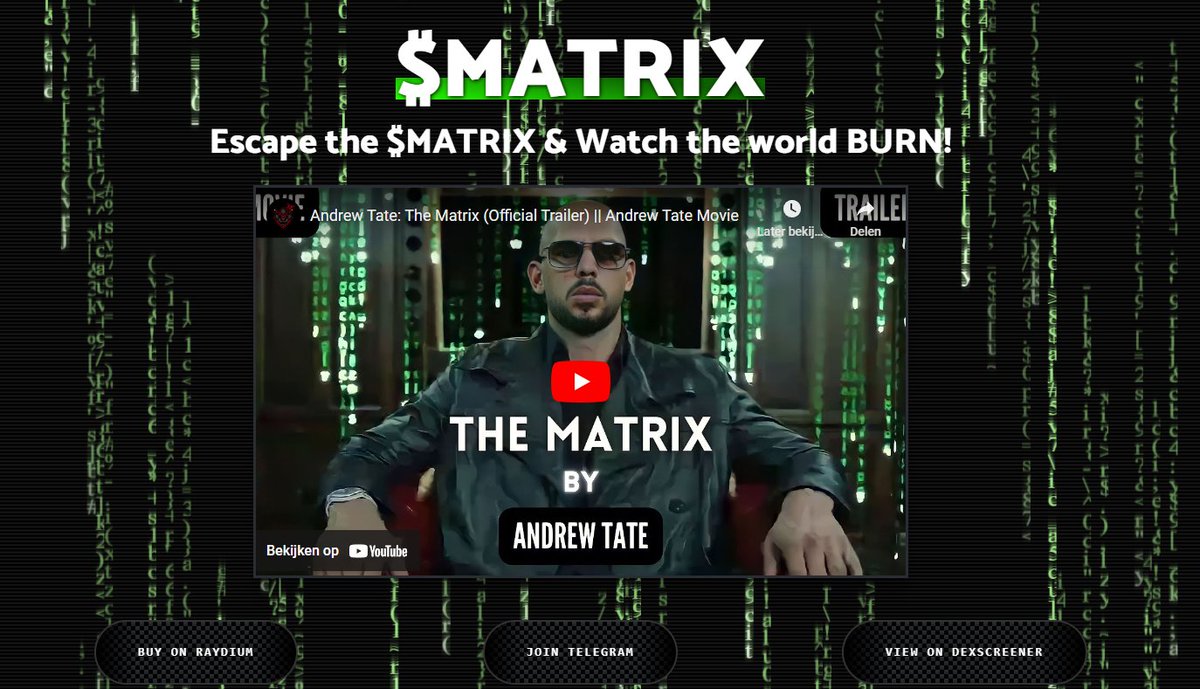 MatrixCTOSOL's tweet image. The portal to the real realm has openend 👀.

move with haste and leave the $MATRIX behind neo.

👇
matrixcto.xyz