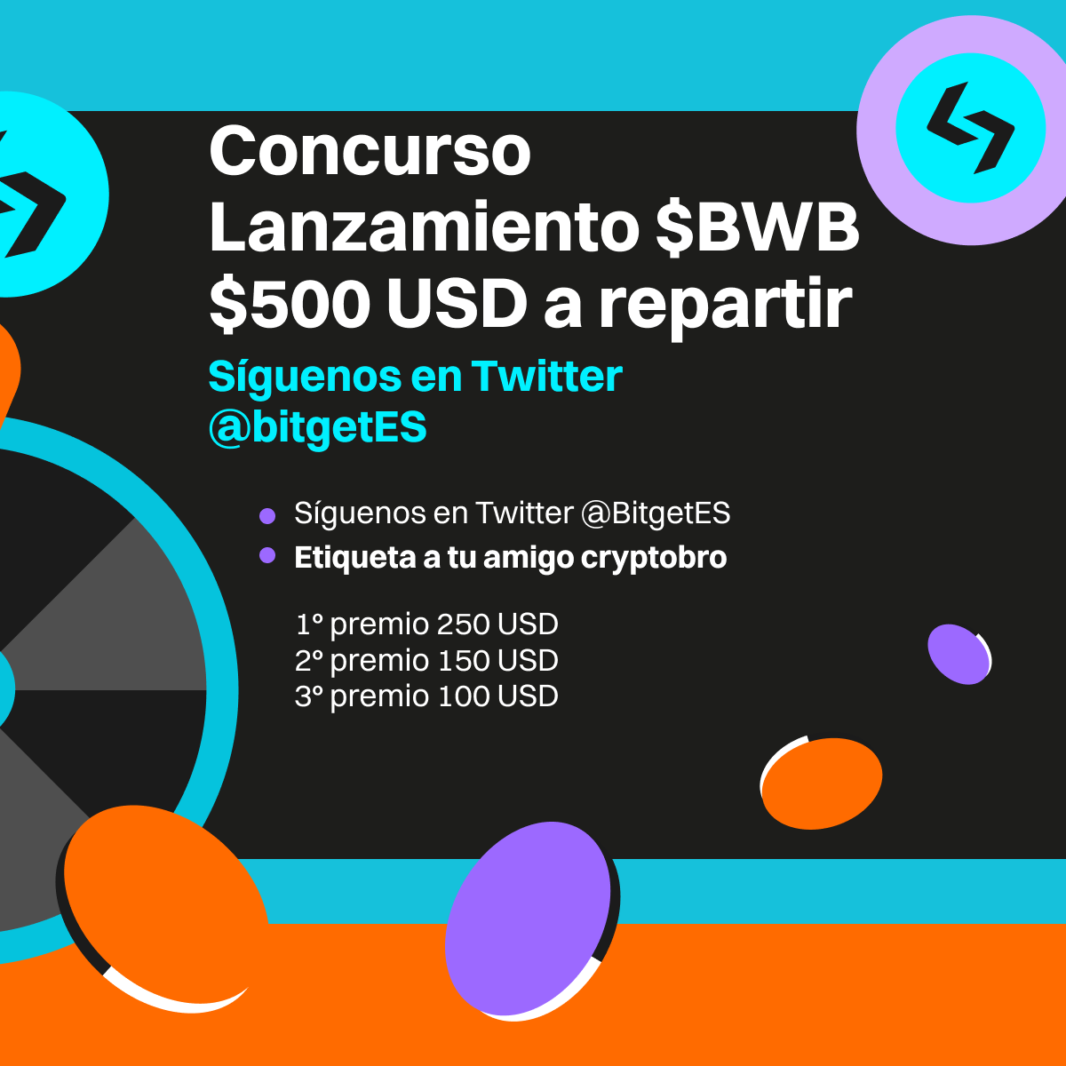 #Concurso Lanzamos BWB en Bitget y queremos festejarlo con los nuevos seguidores de nuestra comunidad 📈

🥇250 USD en BGB
🥈150 USD en BGB
🥉100 USD en BGB

📌 Etiqueta a ese amigo cryptobro
📌 Siguenos en Instagram!
📌 Completa el formulario 
forms.gle/fqk2FFGY3Gv2ZL…