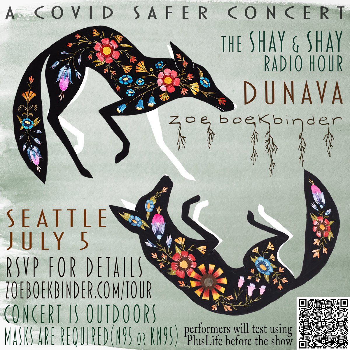 I've been a huge fan of @ZoeBoekbinder for years, and opening for them was one of the many dreams I gave up during the pandemic. But because they're awesome and do COVID-conscious tours, it's actually happening next month! 💜