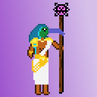 Rokazulu's tweet photo. First concept art of pixelated Thoth
@CosmEffect #Nethermost https://t.co/w27rmITZlw