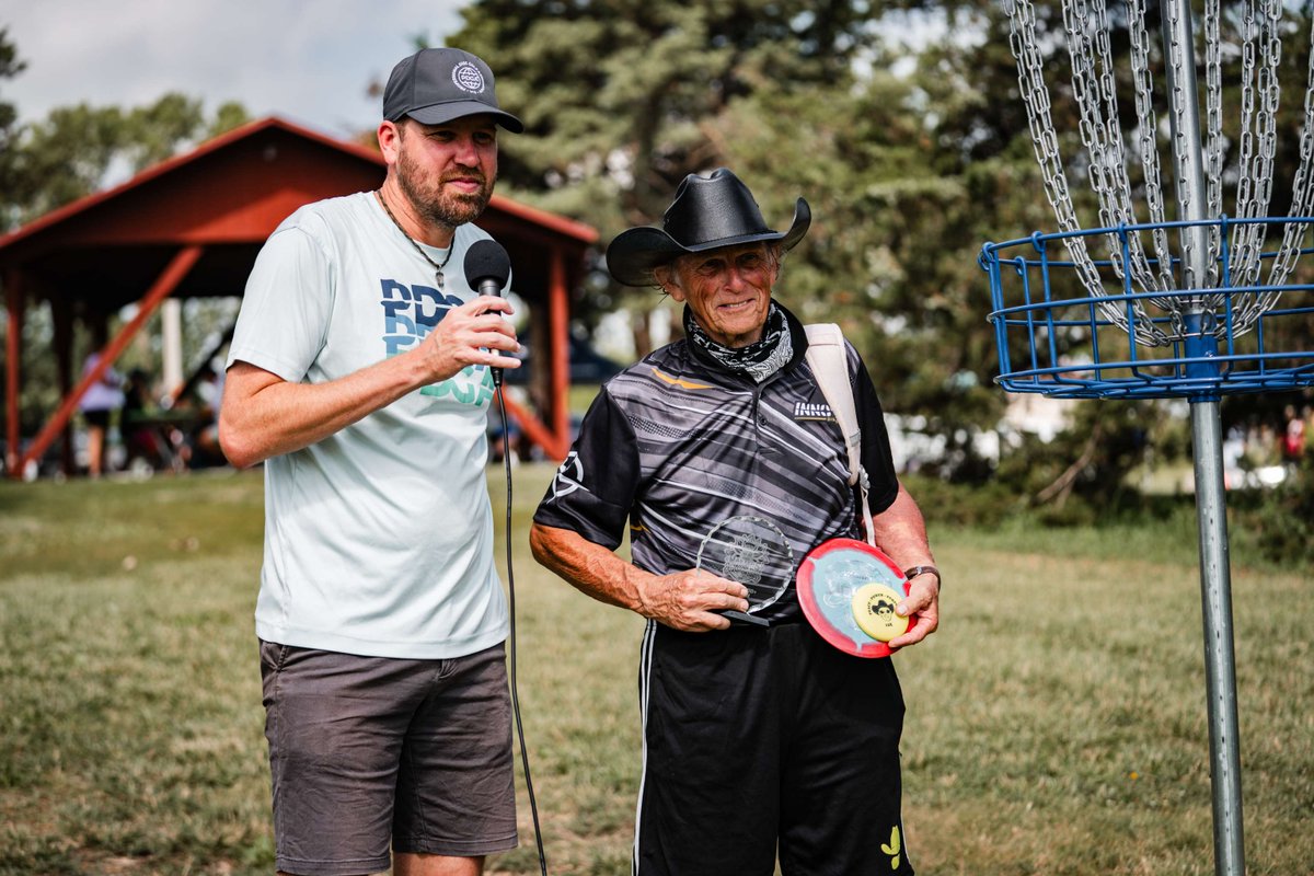 DynamicDiscs's tweet photo. Four rounds into @PDGA Masters Worlds, Champions are emerging. 🏆

Congratulations to Pete May on his MP80+ win, and thank you to all the MP80+ competitors for gracing our courses with their presence, skill, and passion for disc golf. 🫶

#pdgamastersworlds https://t.co/MDoLuXKEUJ