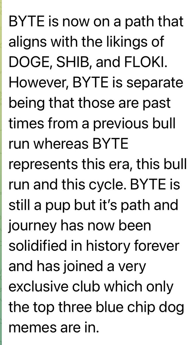 XDCTITAN's tweet photo. Couldn’t of said it better myself $BYTE #BYTE
#BYTEARMY https://t.co/N4wuX6XSOg