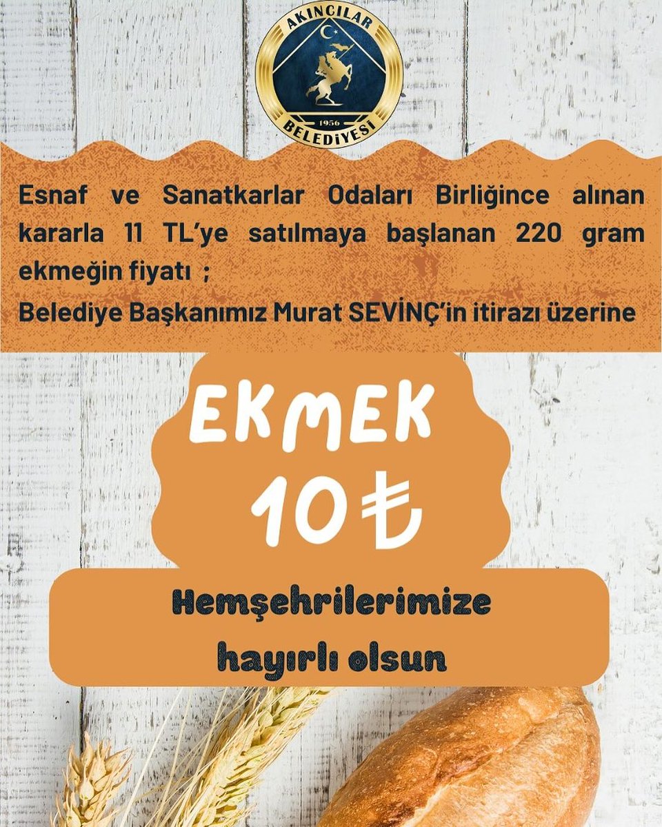 murat_0758's tweet photo. #ekmek
#10tl
#Akıncılar #Sivas #İstanbul https://t.co/L5py7RYDx8