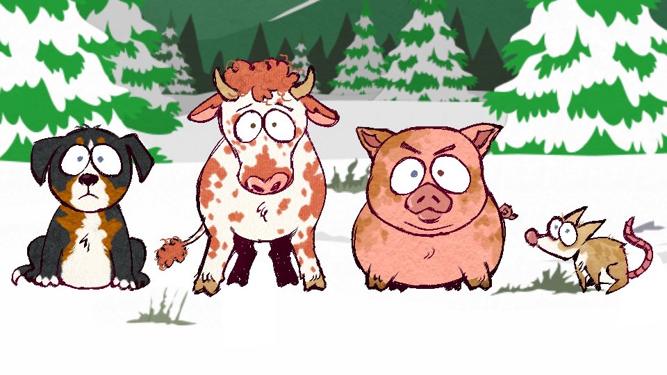 skimpyshits's tweet photo. The main 4 as animals but done correctly 💥

#SouthPark #spstan #spkyle #spcartman #spkenny #sptwt https://t.co/sTv45SDTq9