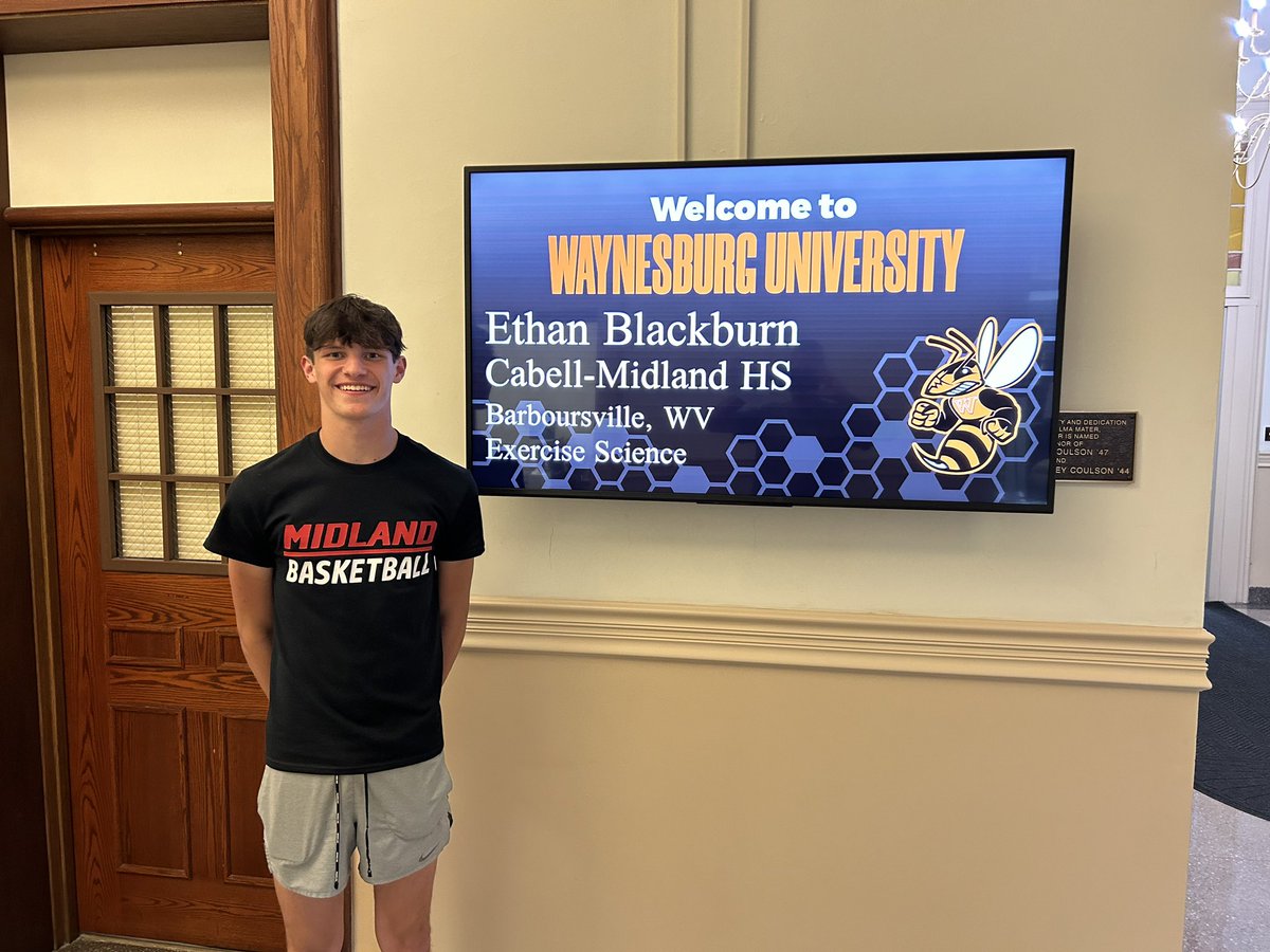 Ethan Blackburn (@ethanb1ackburn) on Twitter photo After a great visit and talk with @FusinaTim <a href="/Tom_Weiler33/">Tom Weiler</a> i’m blessed to say i’ve received an offer from Waynesburg University! <a href="/cmhshoops/">Cabell Midland Boys Basketball</a> <a href="/wvprepbb/">WV Prep Basketball</a> <a href="/PrepHoops_WV/">PrepHoopsWV</a> <a href="/BlueChipsNation/">BlueChips Nation Hoops</a> <a href="/OllyReedSports/">Olly Reed Sports</a> <a href="/BlackburnGreg/">Greg B.</a> After a great visit and talk with @FusinaTim <a href="/Tom_Weiler33/">Tom Weiler</a> i’m blessed to say i’ve received an offer from Waynesburg University! <a href="/cmhshoops/">Cabell Midland Boys Basketball</a> <a href="/wvprepbb/">WV Prep Basketball</a> <a href="/PrepHoops_WV/">PrepHoopsWV</a> <a href="/BlueChipsNation/">BlueChips Nation Hoops</a> <a href="/OllyReedSports/">Olly Reed Sports</a> <a href="/BlackburnGreg/">Greg B.</a>
