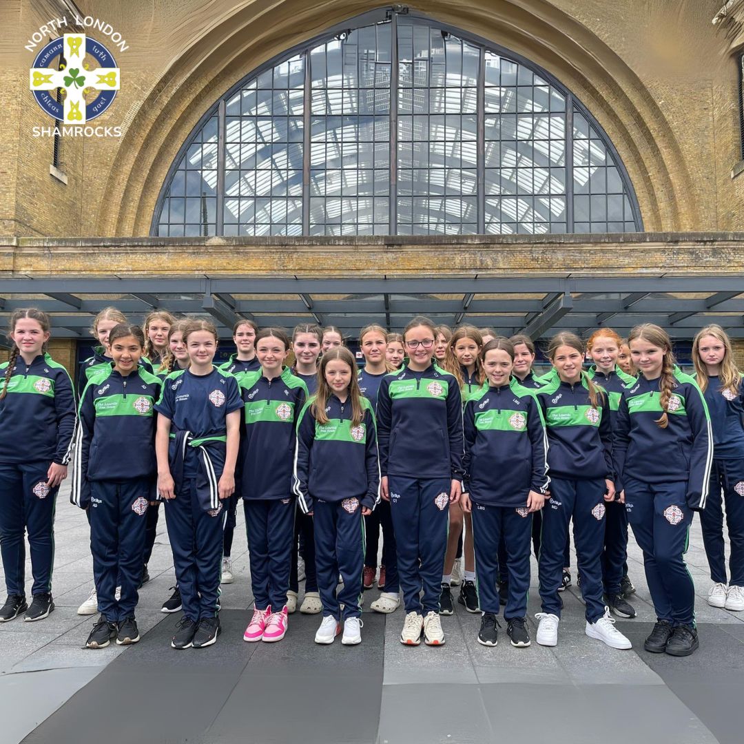 theshamrocks1's tweet photo. Best of luck to our London U13 team travelling to Scotland to defend their UK Féile title! 💚🤍 Eight clubs from across London are represented on the panel, including two of our own North London Shamrocks stars: Saoirse McGinley and Alys Walls. Go make us proud! #ShamrocksAbú https://t.co/5biD6yoMNV