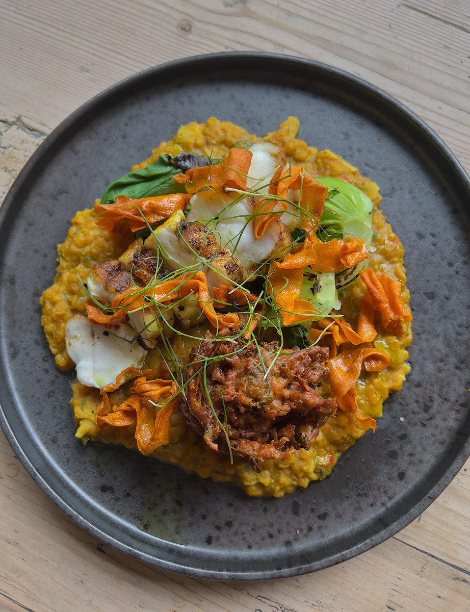 Beautiful new monkfish dish on our menu today 🍴