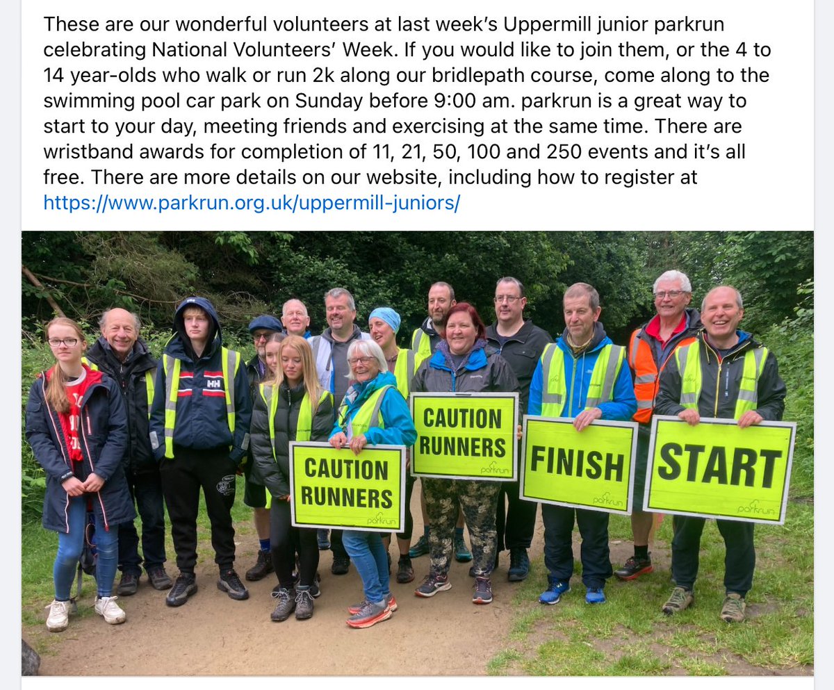 Uppermill junior parkrun tweet media