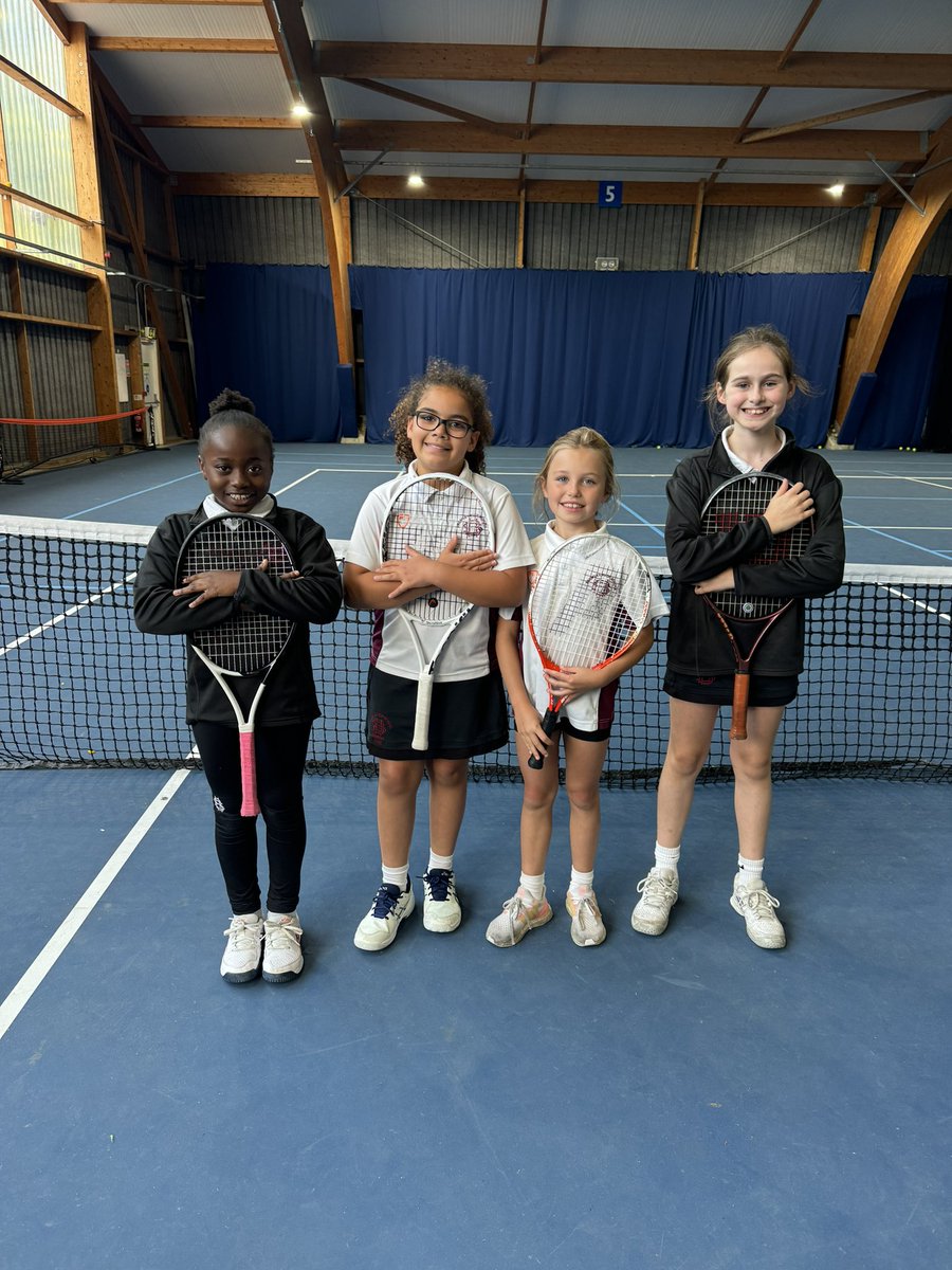 Great tennis from these year 4 pupils at the Kent Primary school Orange Doubles Finals today. Finishing 3rd and 4th overall at the event after having to play each other.