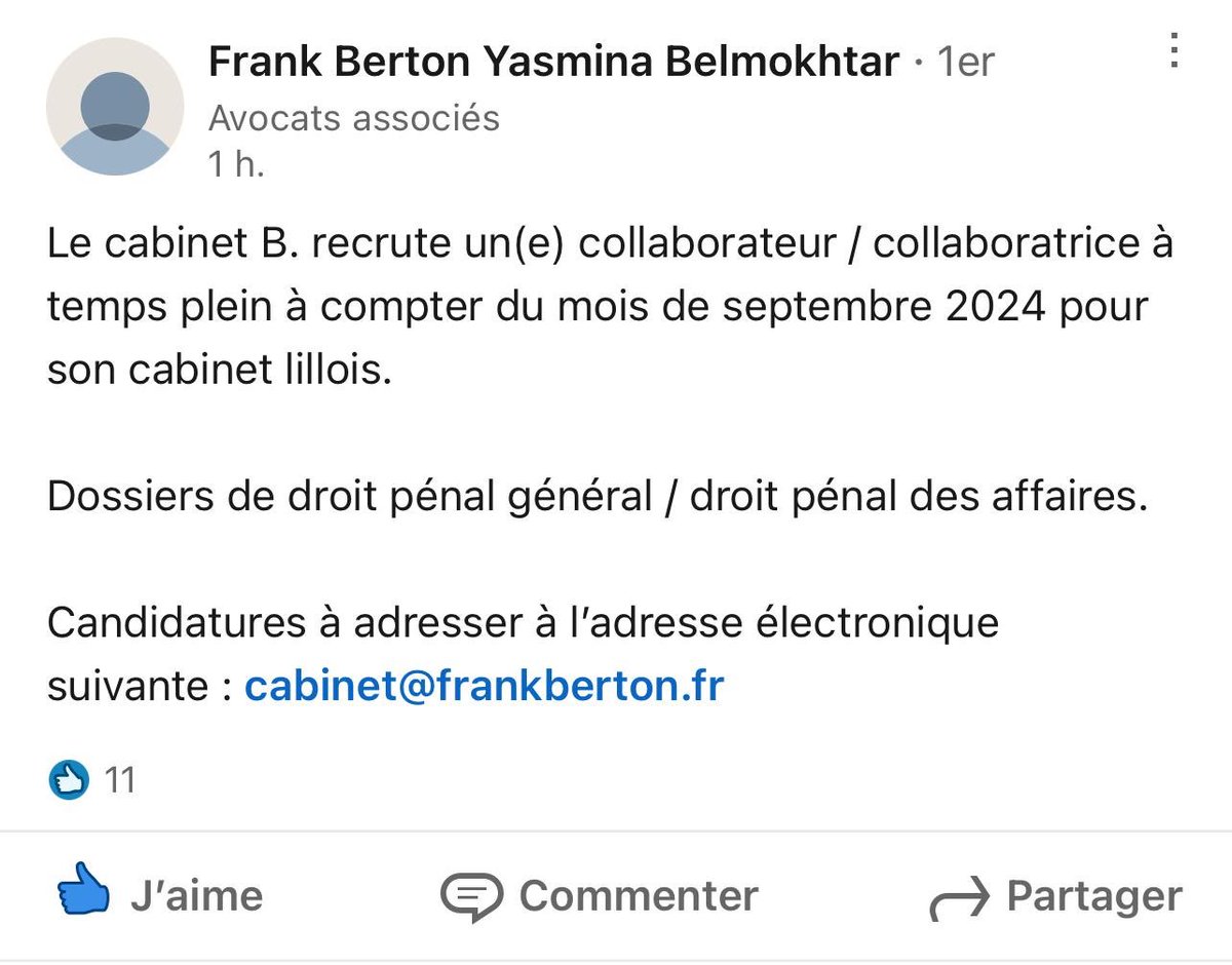 Offre d’emploi : Recherchons collaborateur-trice pour cabinet Lille