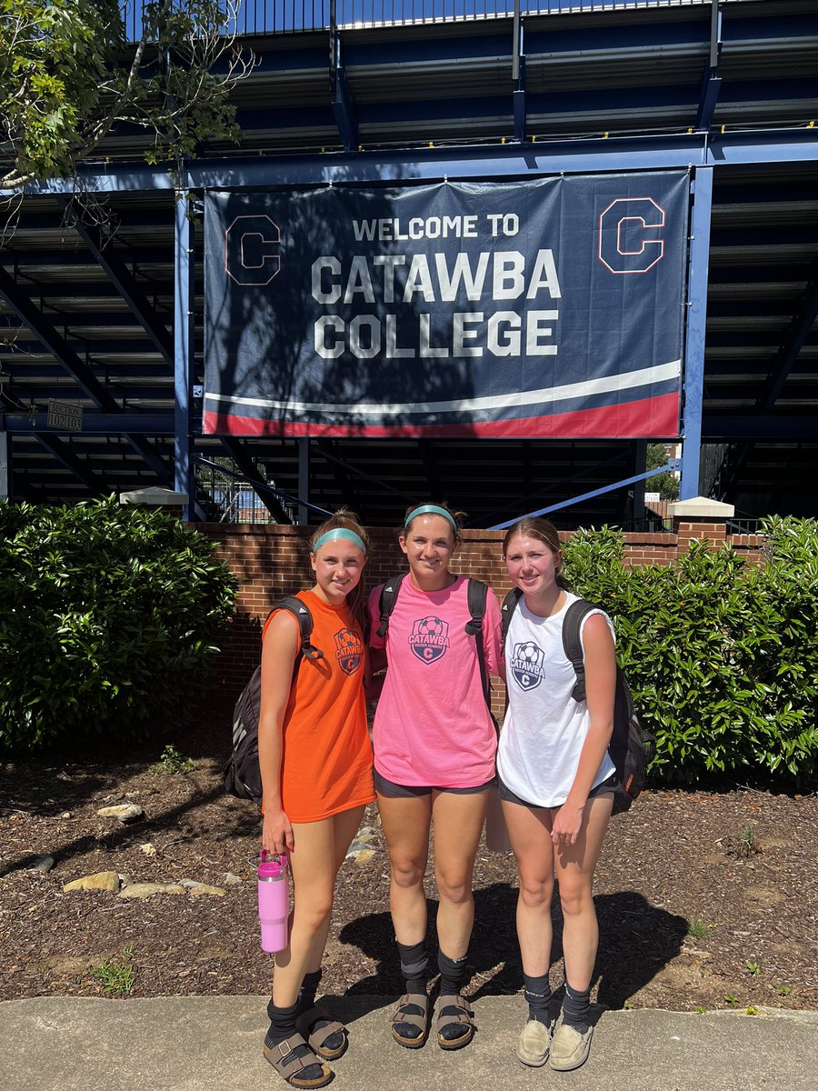 Had such a fun time at the <a href="/CatawbaWmnSoc/">Catawba Women's Soccer</a> ID Camp. Thank you to all the coaches who watched me play! 
<a href="/CharlotteWSoc/">Charlotte Women's Soccer</a> <a href="/GoCamelsWSOC/">Campbell Women's Soccer</a> <a href="/hpu_wsoc/">HPU Women's Soccer</a> <a href="/UNCAvlWSoccer/">Asheville Women’s Soccer</a> <a href="/UNCGWSoccer/">UNCG Women's Soccer</a>