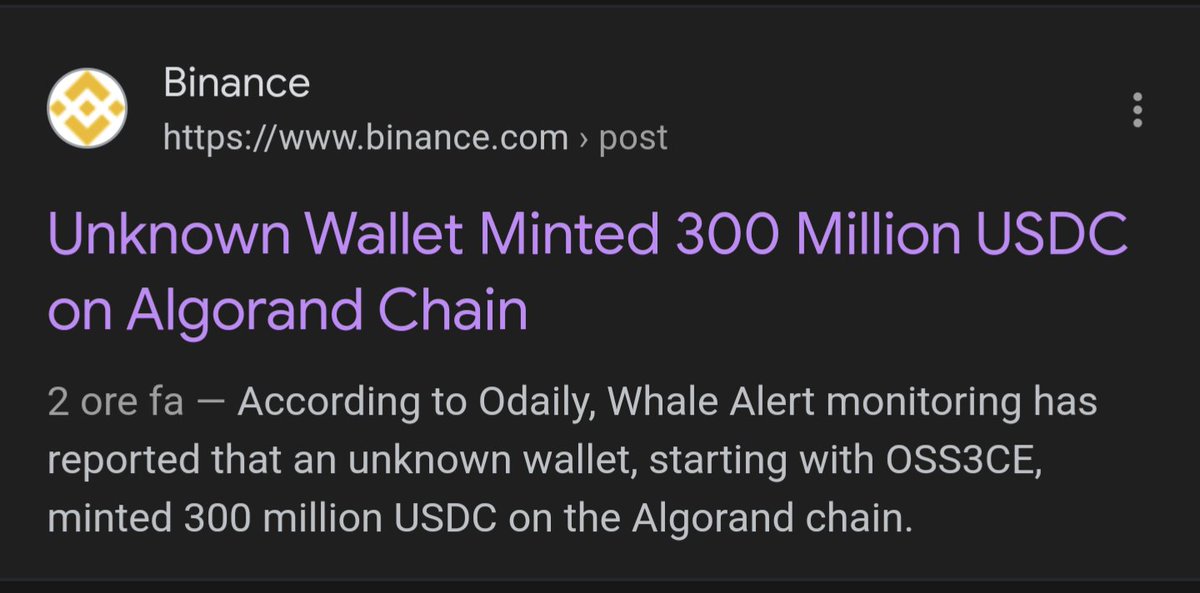 TommasoAE's tweet photo. Ummmm, what?!
#Algorand $USDC https://t.co/GlokhrESWh