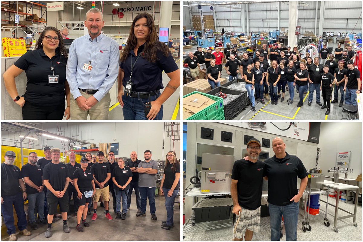MicroMatic's tweet photo. At Micro Matic USA, we proudly announce that our organization employs over 400 dedicated workers across the country! Here's to our amazing team and the future we're building together! 🇺🇸💪✨
#ProudlyAmerican #QualityWithoutCompromise #TeamWork #Innovation https://t.co/85vhjuqZxc